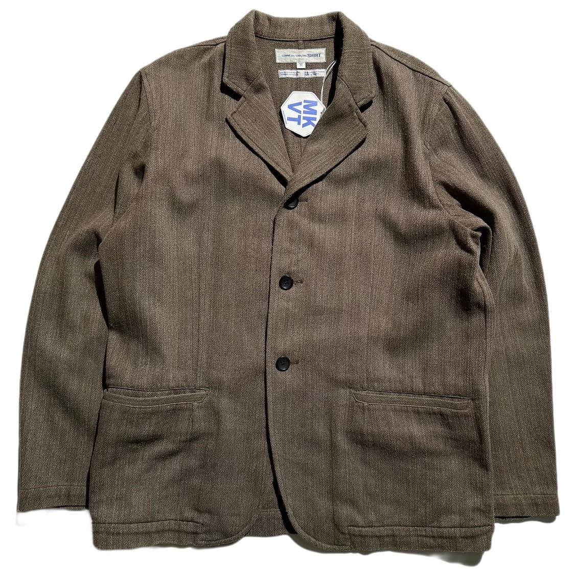 꼼데가르송 SHIRT 헤링본 싱글 자켓 상품이미지1