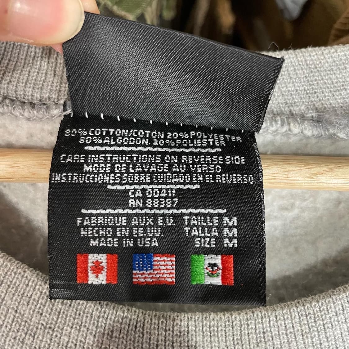 1990s USA 아디다스 빅트레포일 홀가먼트 스웻셔츠 상품이미지7