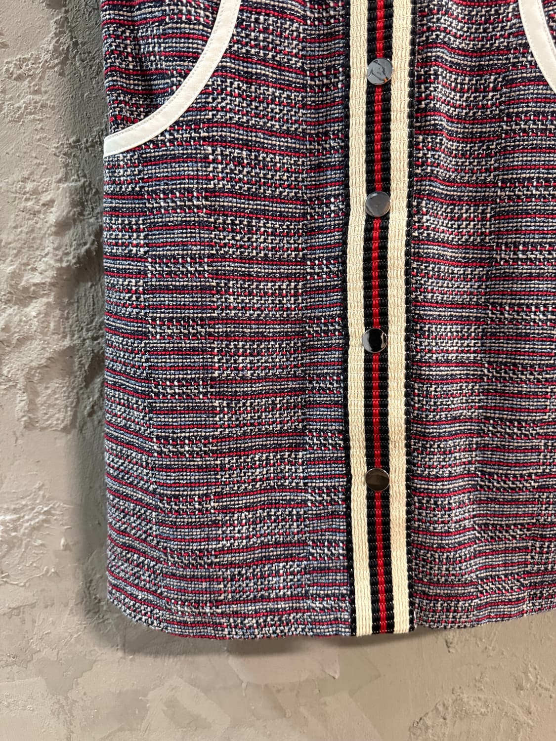 3 마쥬 MAJE 트위드 반팔 미니 원피스 멀티컬러 상품이미지2