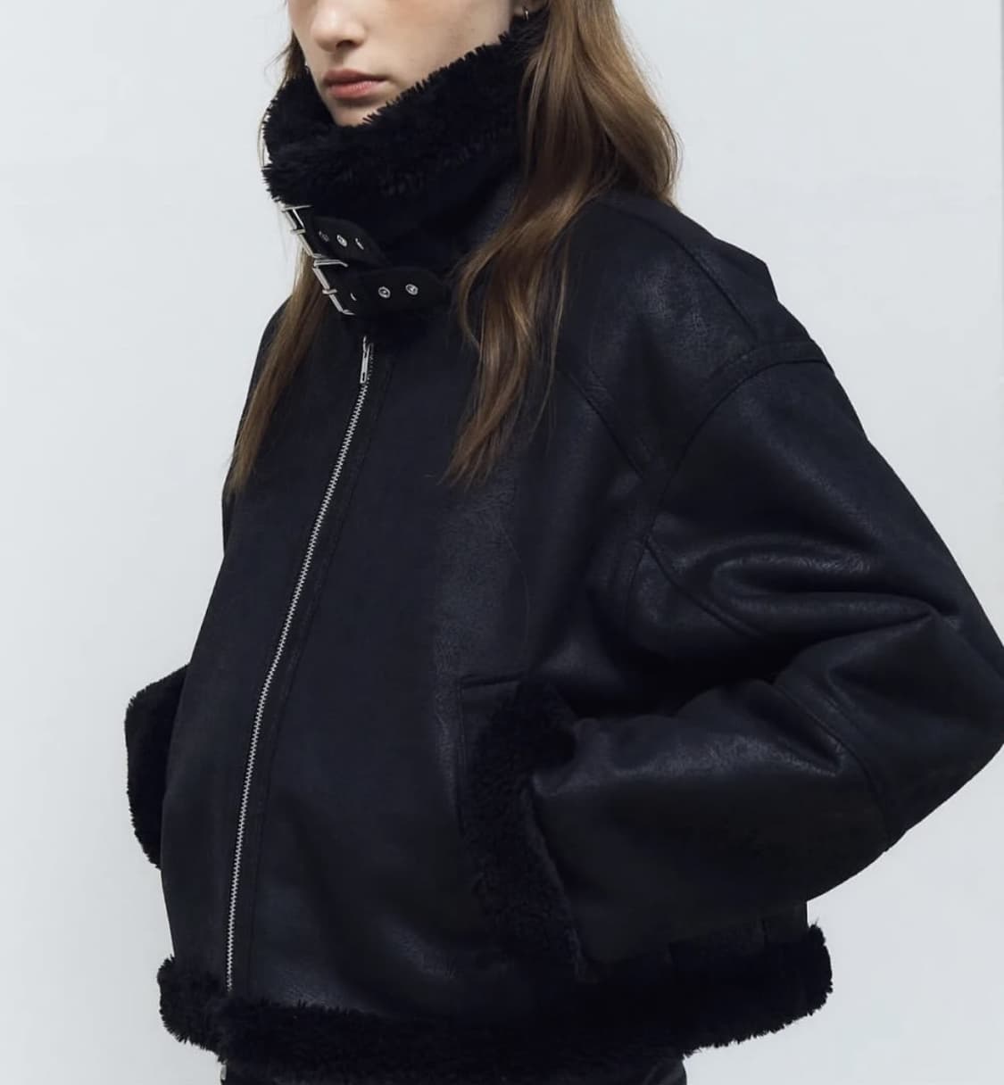 도프셉 Basic Crop 무스탕 상품이미지1