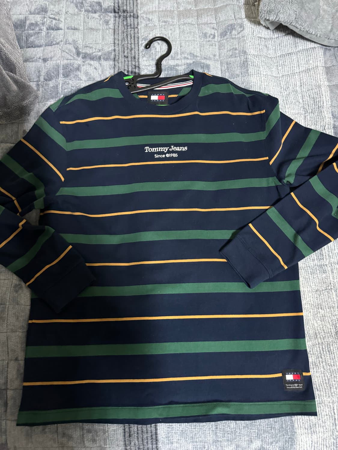 [M] 타미 진스 레귤러 핏 스트라이프 롱 슬리브 상품이미지1