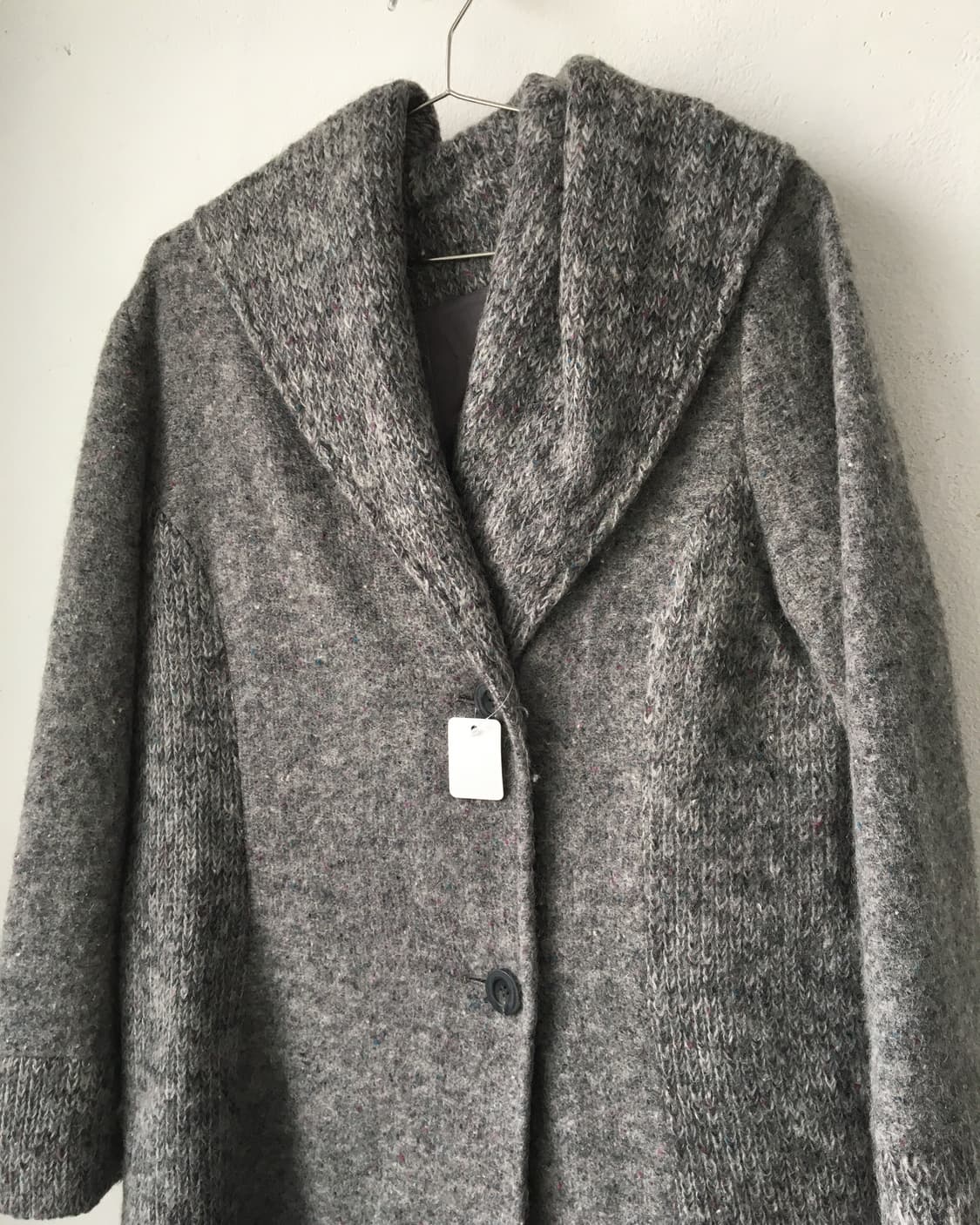Neck line point woolen coat 상품이미지4