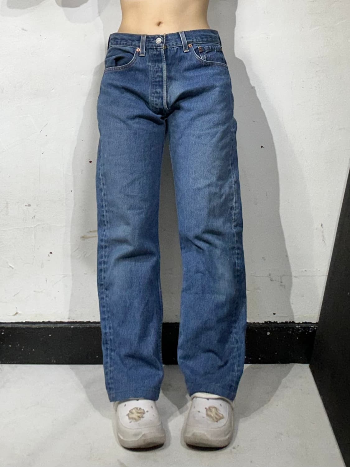 리바이스 501 x USA 중청 와이드 데님 팬츠 상품이미지2