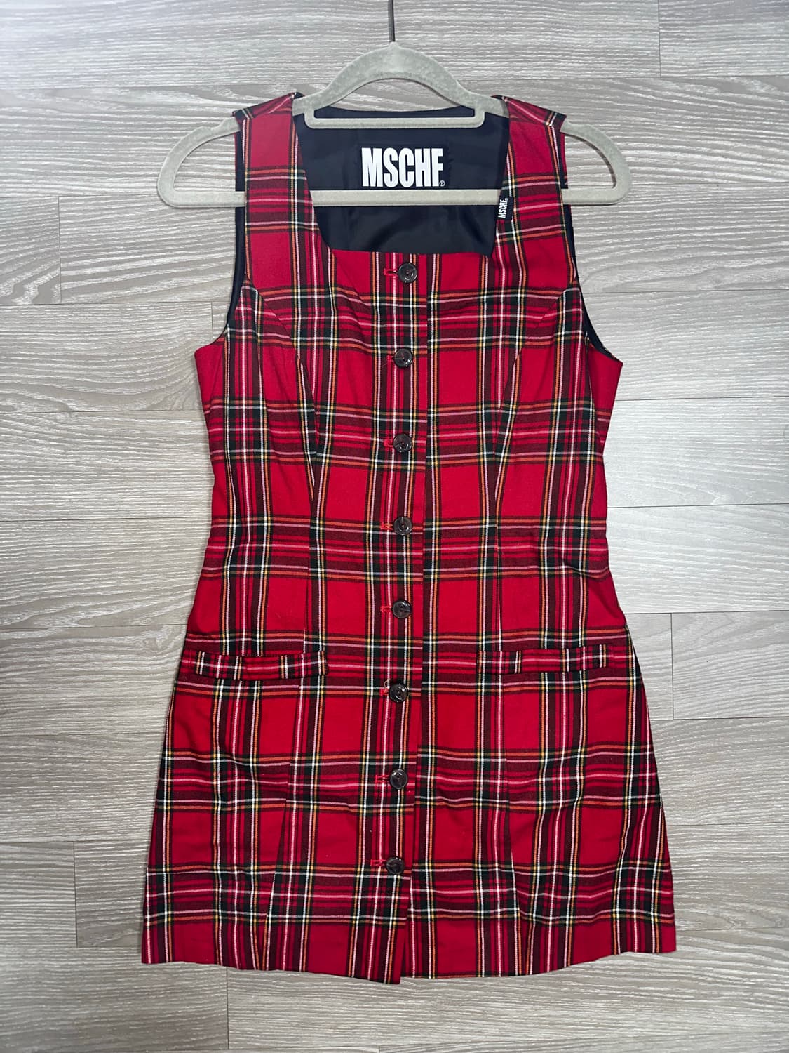 미스치프 체크 원피스 상품이미지1