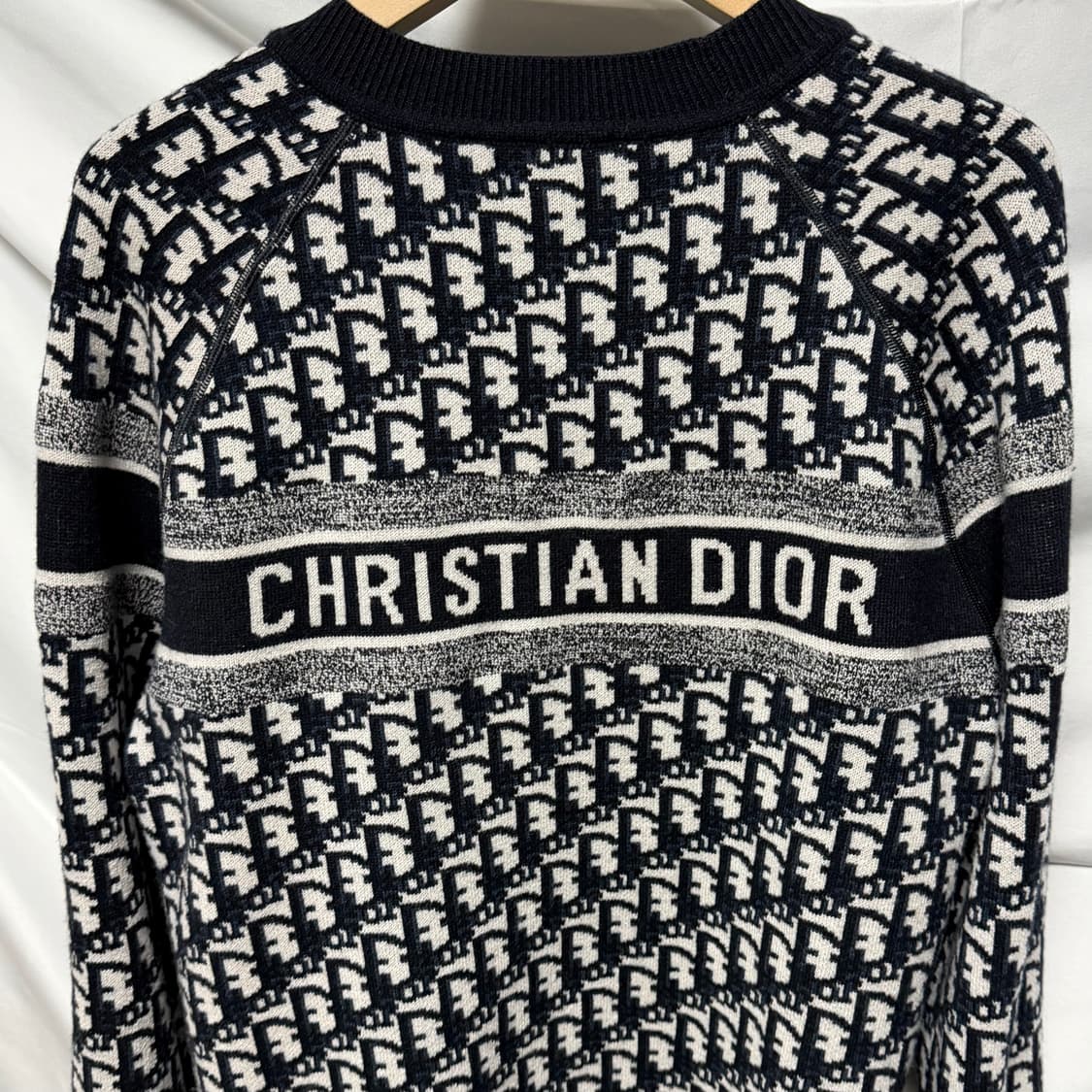 [S+급/34] 디올 리버서블 오블리크 크루넥 캐시미어 니트 상품이미지5