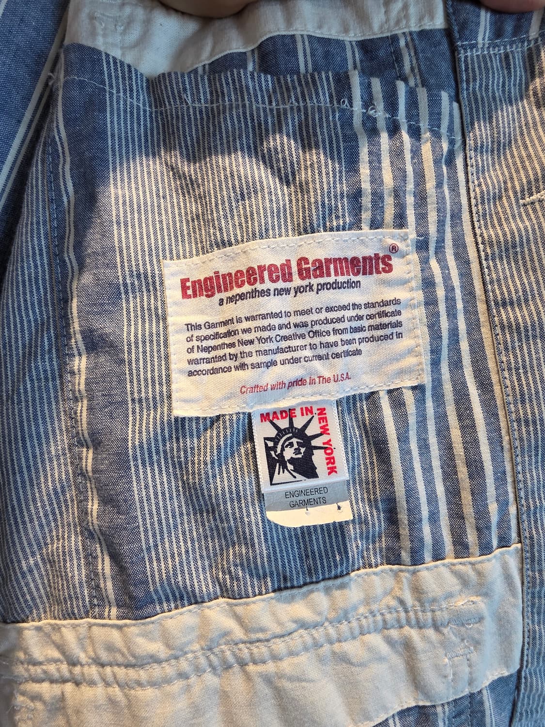 Engineered Garments jacket 엔가 커버올자켓 상품이미지5