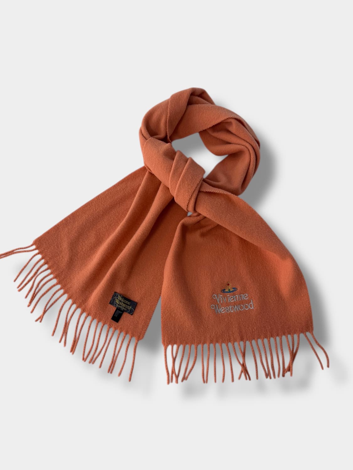 비비안 웨스트우드 오브 살몬 울 머플러 상품이미지1