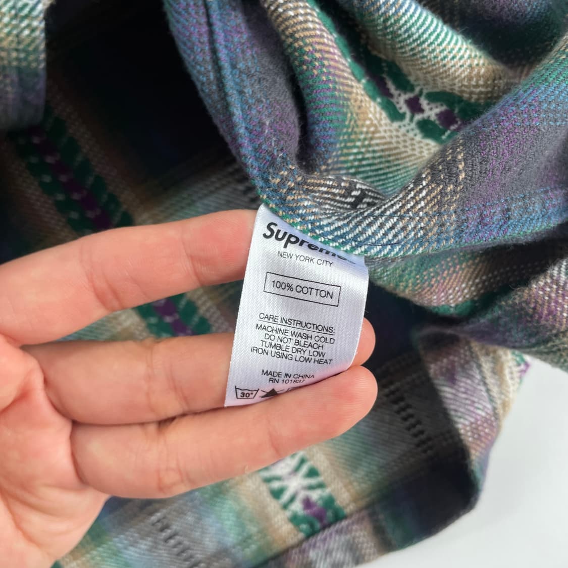 Supreme 슈프림 23F/W 페이드 플란넬 집업 자켓 상품이미지7