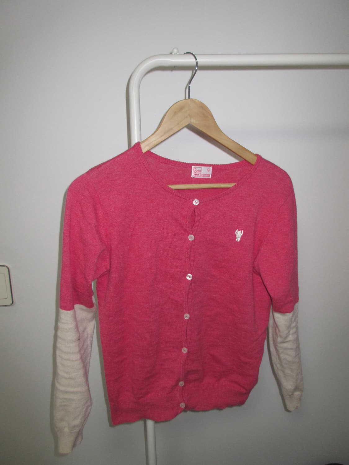 vintage pink raglan patch cd cardigan 상품이미지5