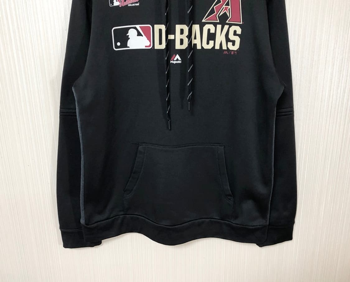 MLB 마제스틱 애리조나 디백스 어센틱 후드티셔츠 M 상품이미지3