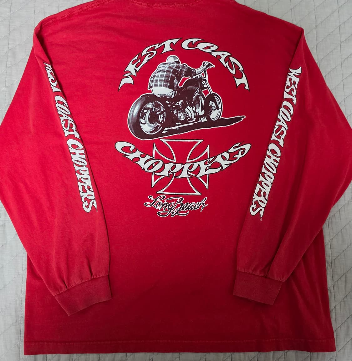 [2XL] 빈티지 WCC 웨스트 코스트 차퍼스 라이더 티셔츠 레드 상품이미지1