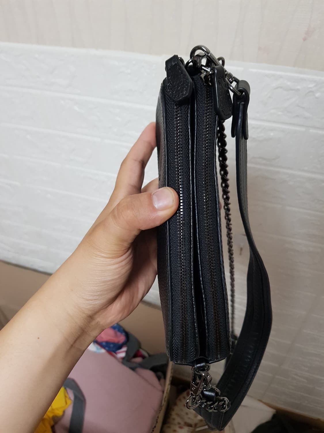 오야니 헤리티지 S 폰월렛 크로스 투웨이백 거의새것 상품이미지5
