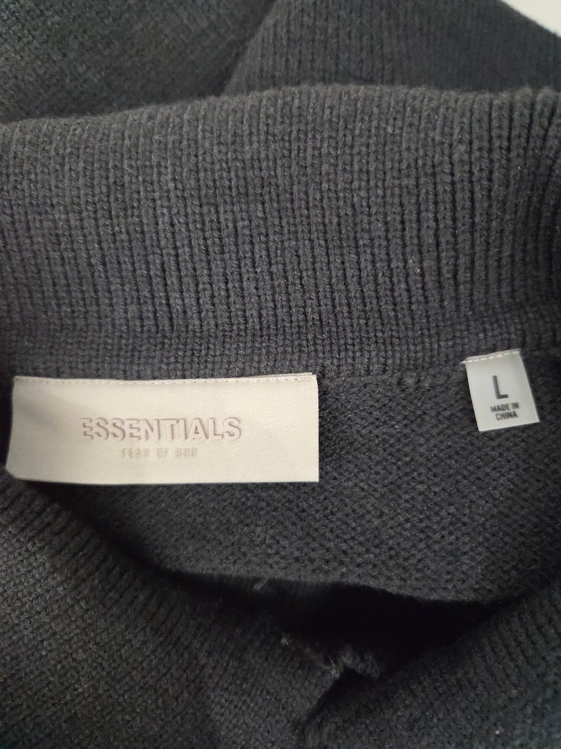 에센셜 피어오브갓 1977 니트 폴로 차콜 상품이미지8