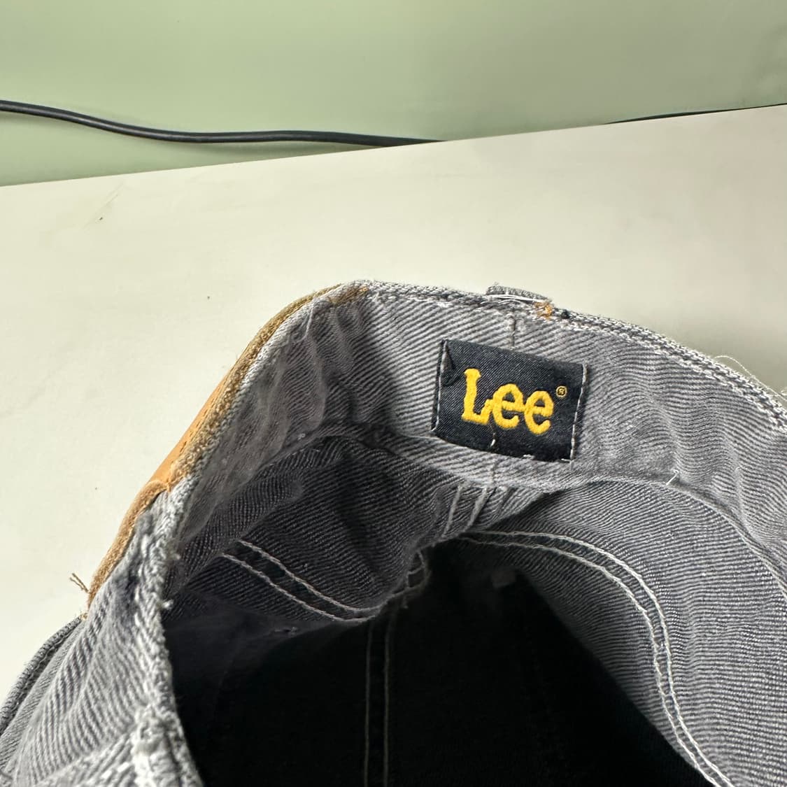 우먼S 리 LEE 빈티지그레이 워시드 보이핏 데님팬츠 상품이미지6