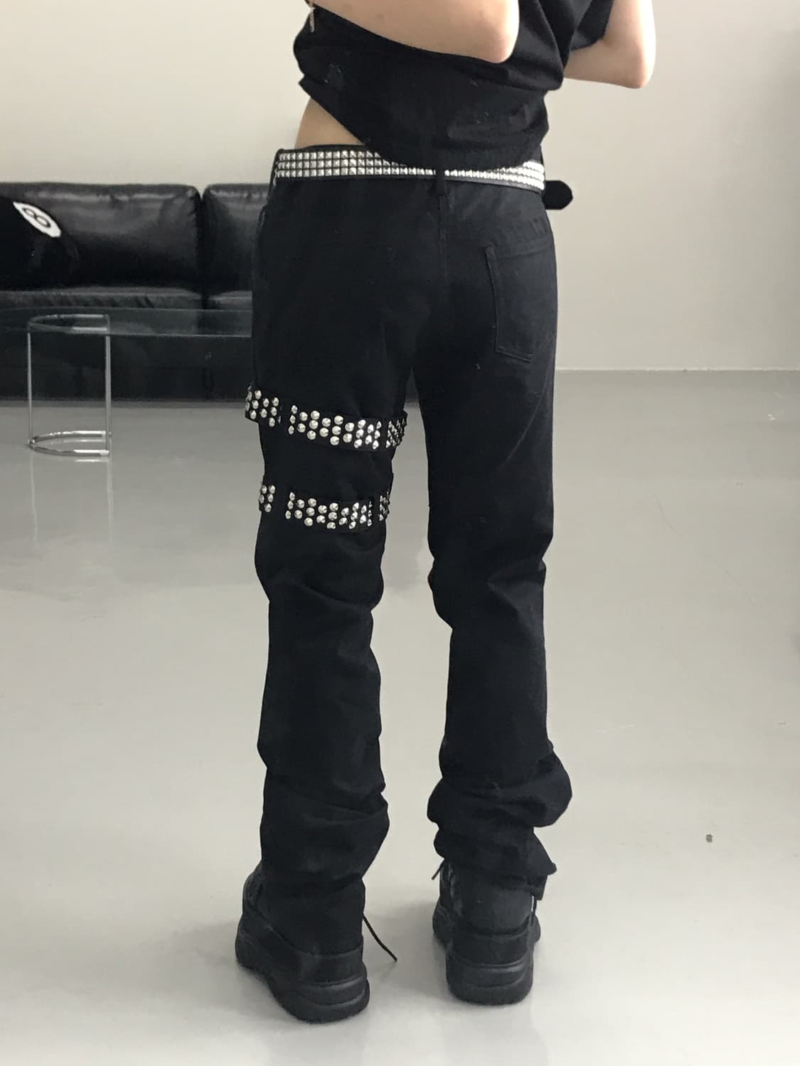 Jpn black belt detail pants 상품이미지3