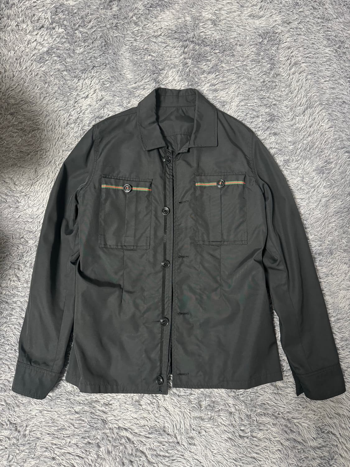 구찌(Gucci) 삼선 블랙 자켓 상품이미지2