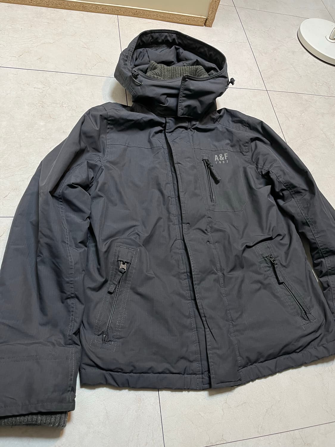 아베크롬비 앤 피치 빅 후드 자켓 그레이 상품이미지4