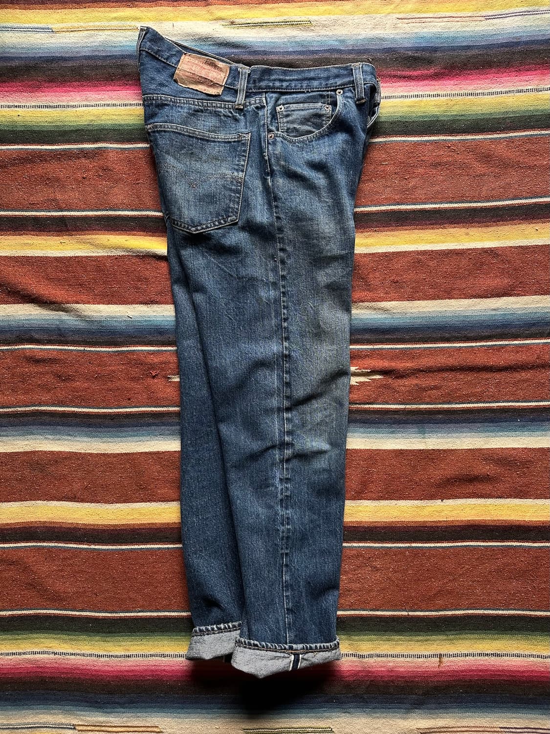 70s USA 빈티지 리바이스 501 66전기 셀비지 데님 팬츠 상품이미지7