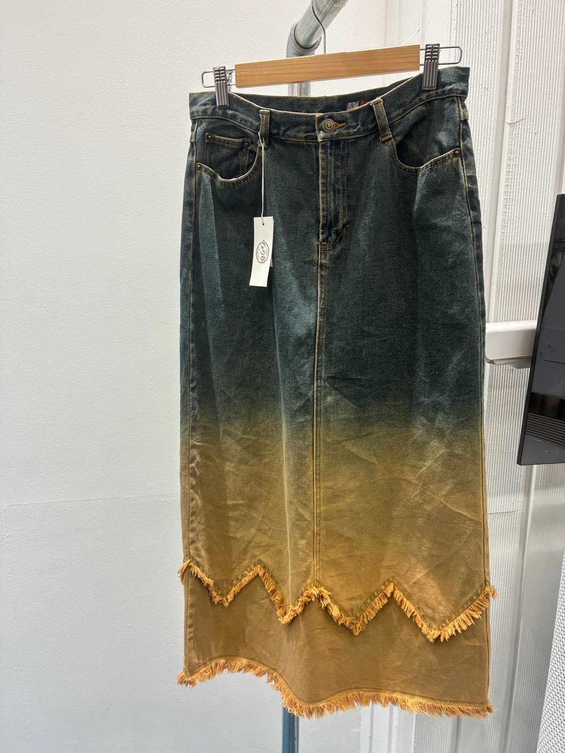 빈티지 데님 롱치마 상품이미지3