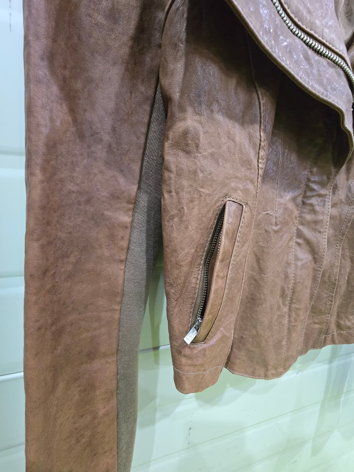 VOV 브라운 가죽 자켓 상품이미지5