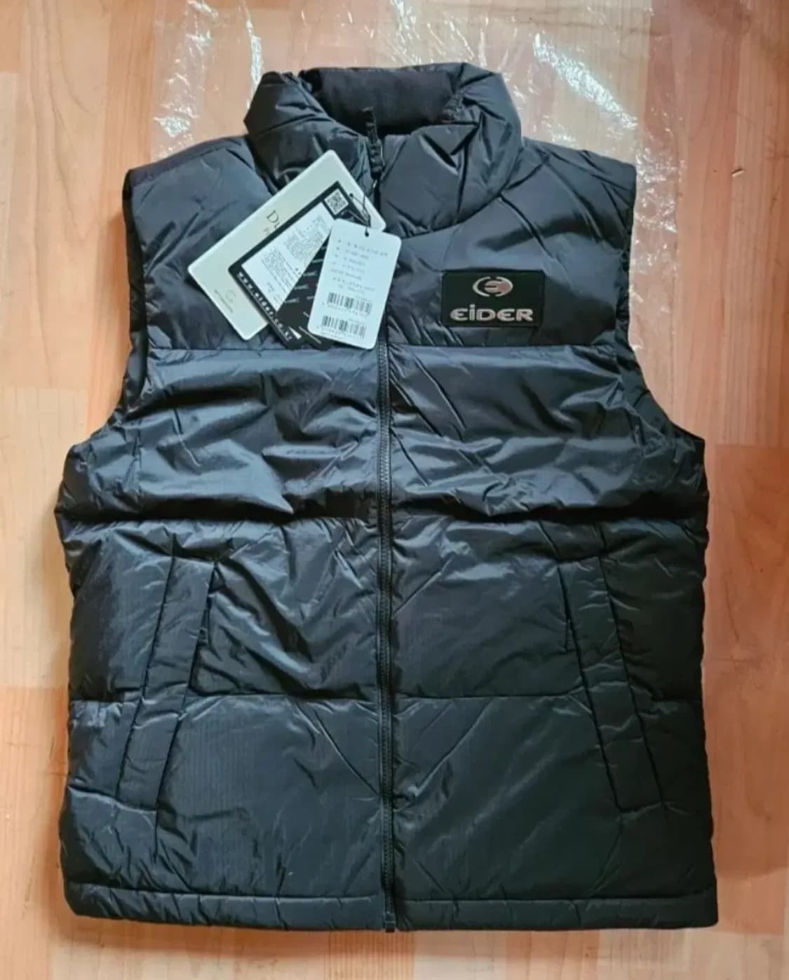 (새제품) 아이더 패딩 베스트 조끼패딩 공용 블랙(S) 상품이미지4