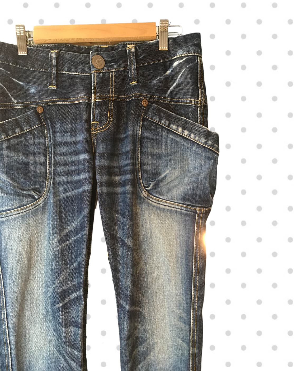 vintage y2k lowrise curved pocket pants 상품이미지8