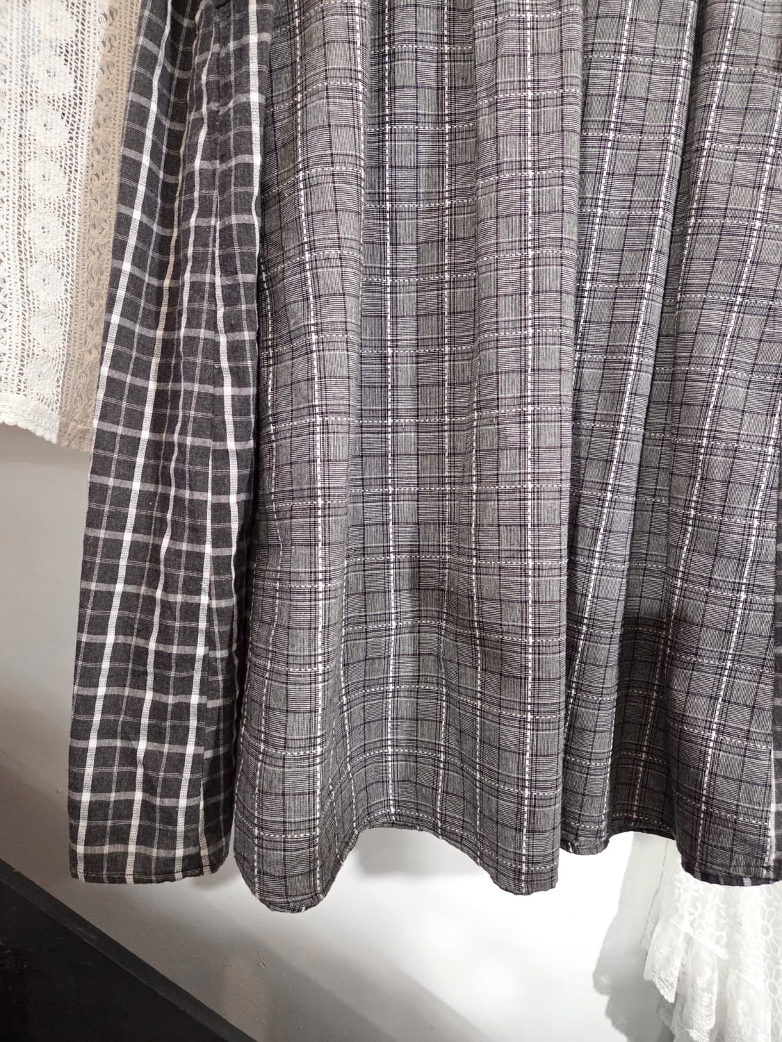 체크 민소매 롱원피스 상품이미지4