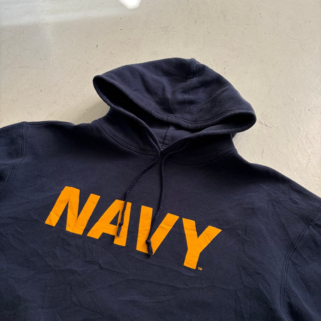 US NAVY OG 미해군 빈티지 후드티 XL 상품이미지4
