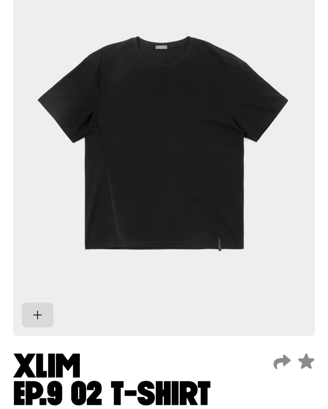 XLIM EP9 02 T-SHIRT black 상품이미지1