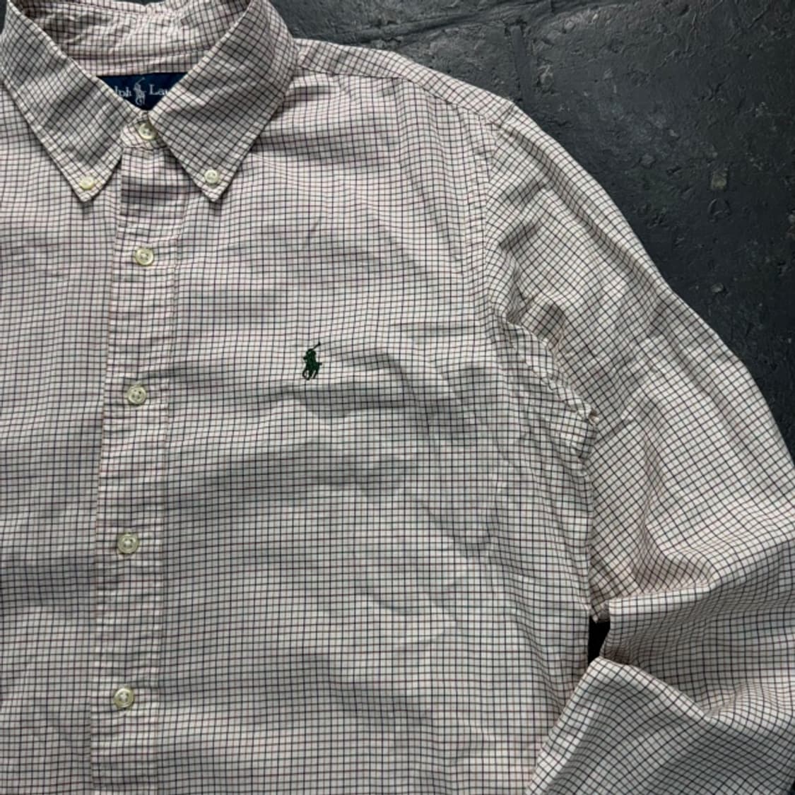 100 폴로 랄프로렌 체크셔츠 상품이미지2