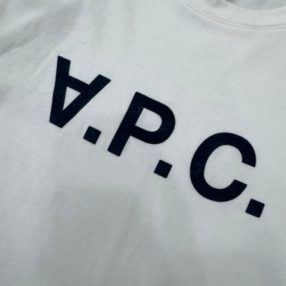 2XL(105) 아페쎄 VPC 네이비로고 반팔 라운드 티셔츠  상품이미지3