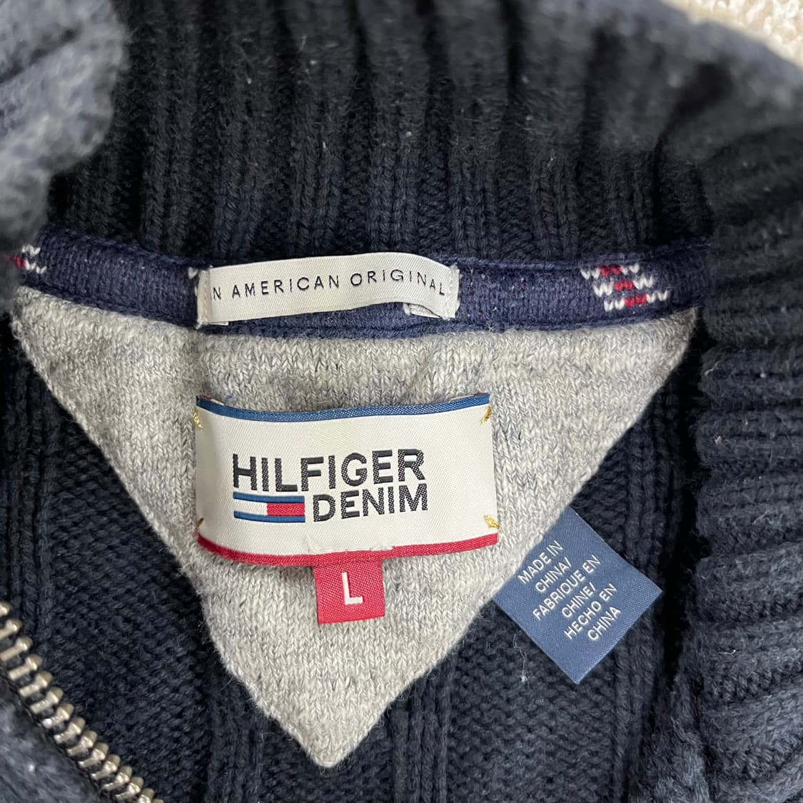 L 타미힐피거 케이블 니트 가디건 0220M 상품이미지2