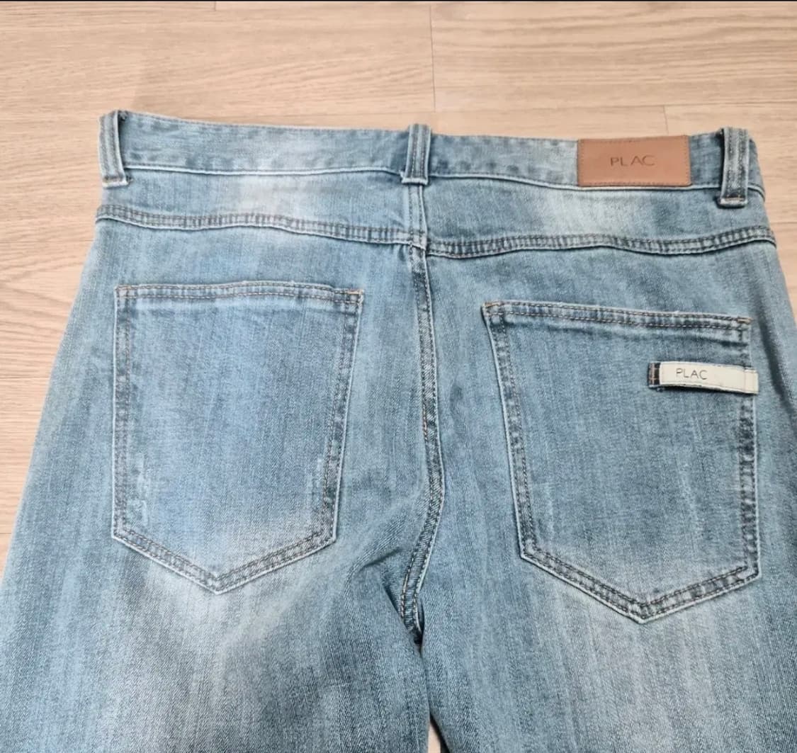플랙 데미지 워싱 연청 상품이미지3