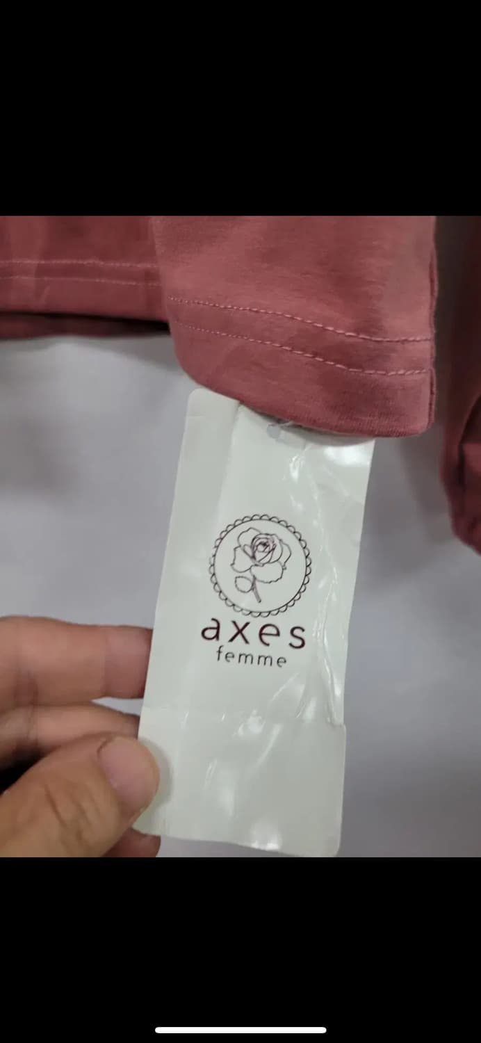 일본 빈티지 인디핑크 레이스 스퀘어넥 티셔츠 긴팔티 상품이미지5