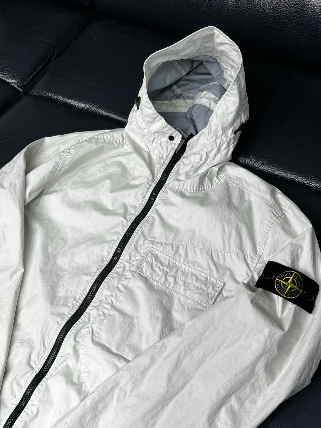 [L] 정품 스톤아일랜드 22ss 멤브라나 3L TC 자켓 아이스 상품이미지1