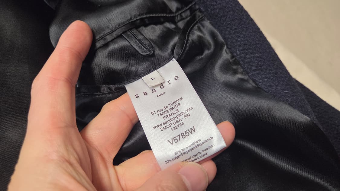 산드로 옴므 테디 봄버 울 바시티 스타디움 점퍼 상품이미지5