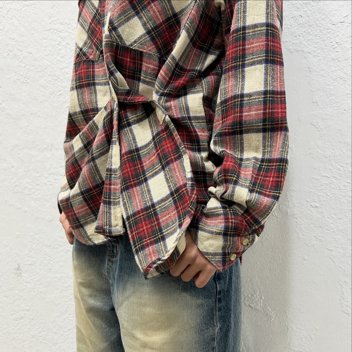 이자벨마랑 링클 체크 플란넬 셔츠  상품이미지2