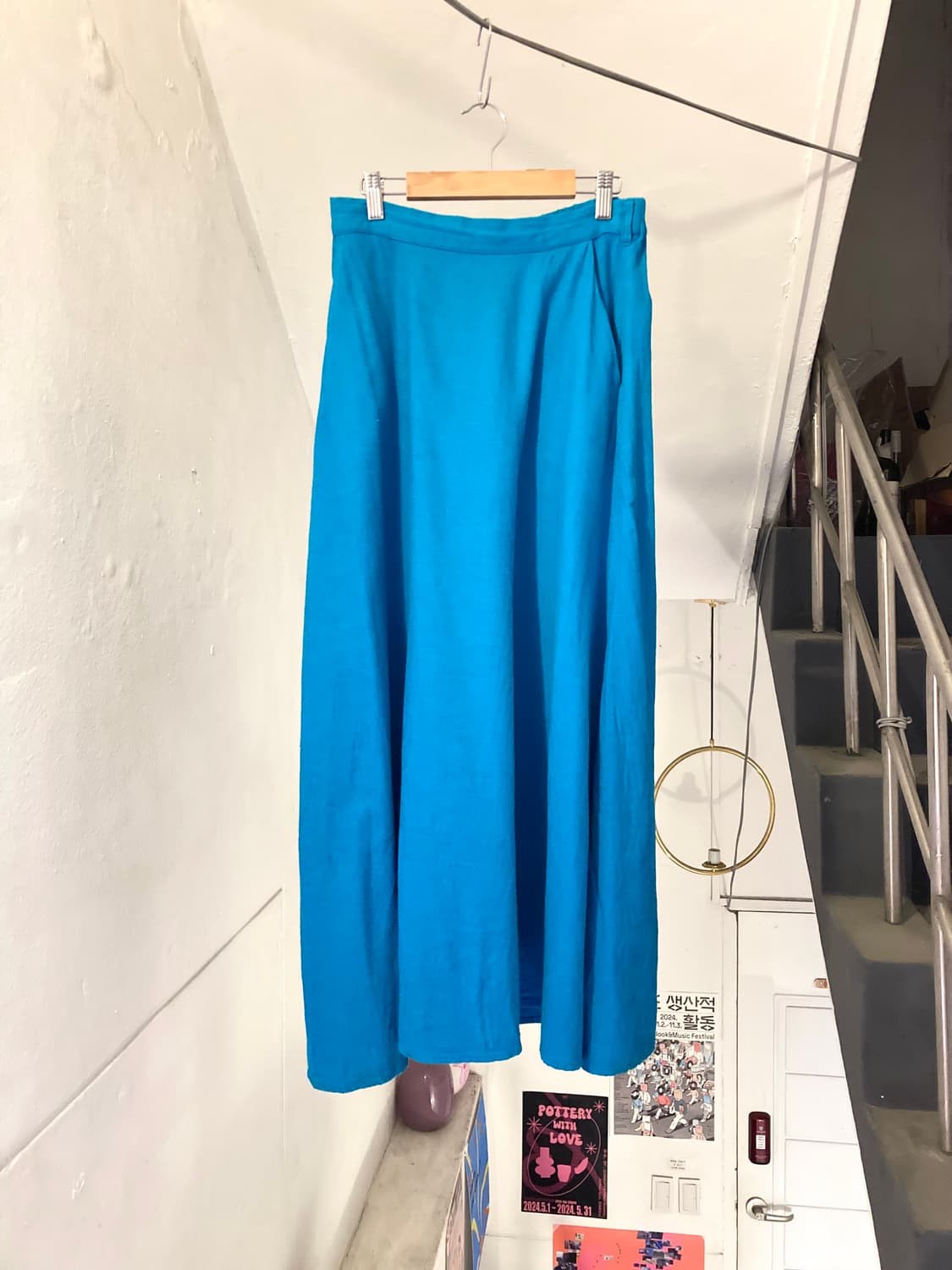 빈티지 청량 민트 스커트 상품이미지1