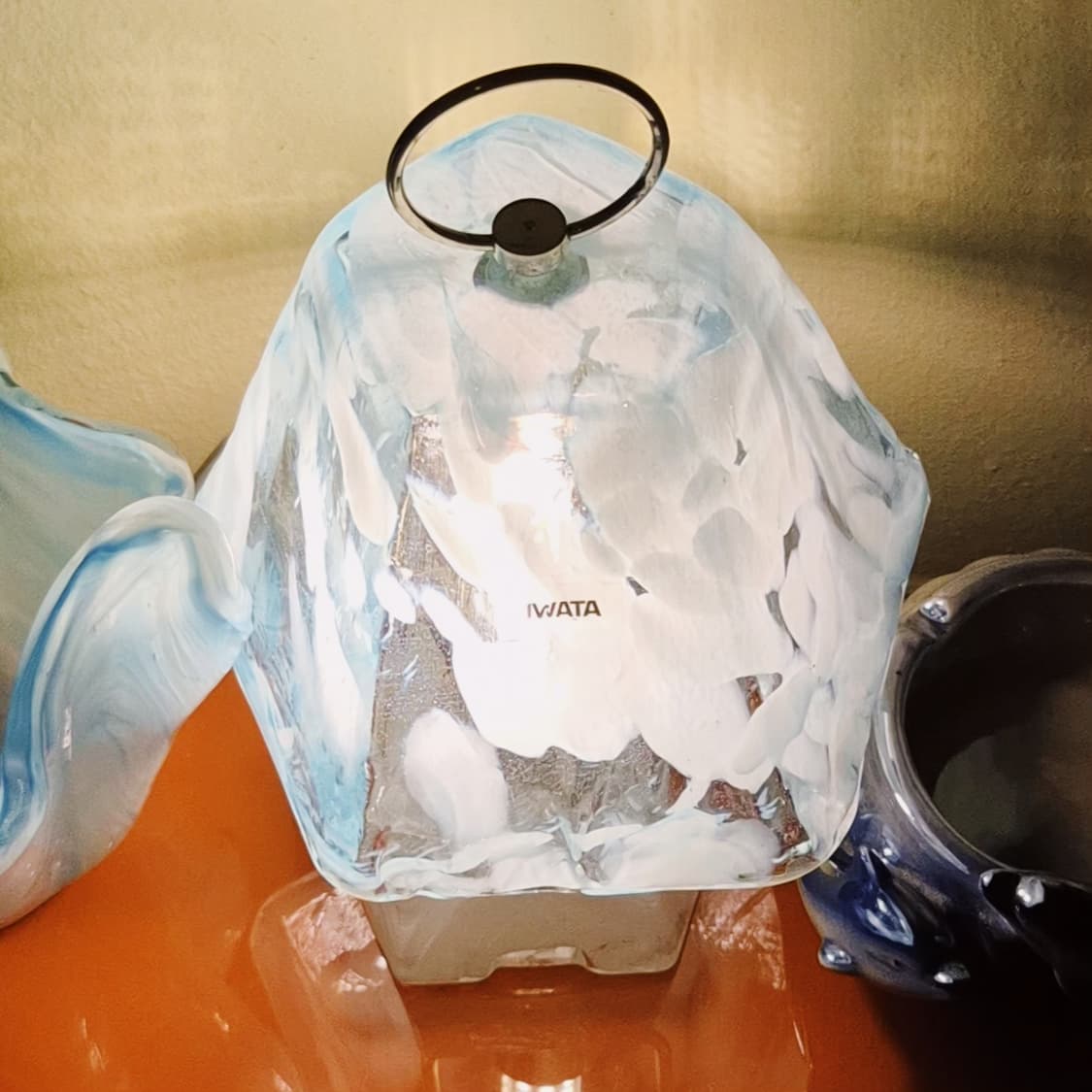80s 이와타 핸드블로운 아이스 마블 램프 상품이미지8