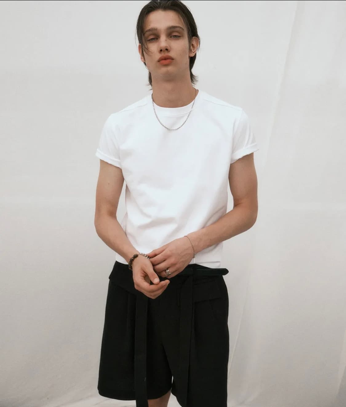 노이어 헤비 코튼 크롭 티셔츠 상품이미지1