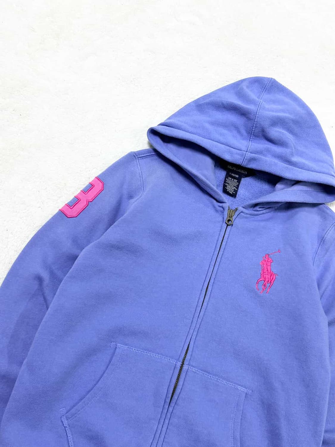 폴로 핑크포니 소라 후드집업 상품이미지6