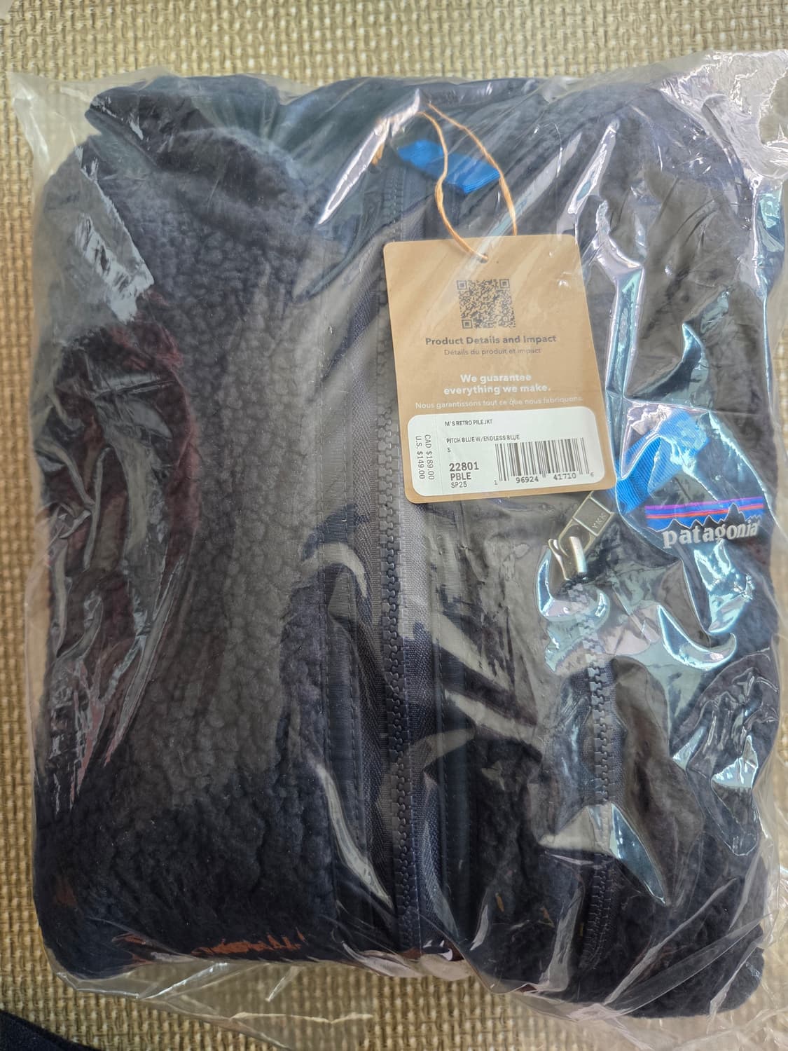 파타고니아 레트로 파일 플리스 자켓 피치 블루 엔드리스 블루 팝니다. 상품이미지2