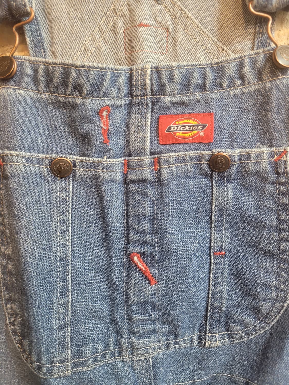 새상품 디키즈 인디고 BIB 오버롤 멜빵바지 30x30 상품이미지2