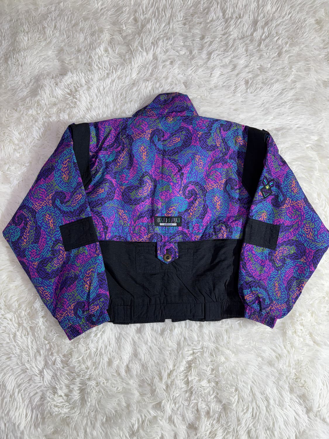 아디다스 90‘s 스키 패턴 반집업 아노락  상품이미지3