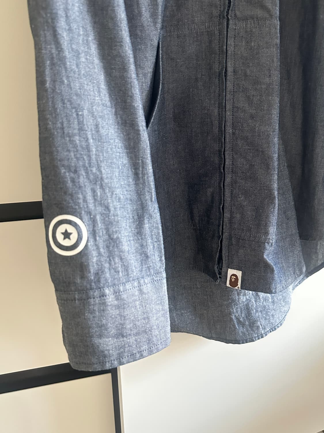 BAPE SHIRT JACKET GREY 상품이미지5