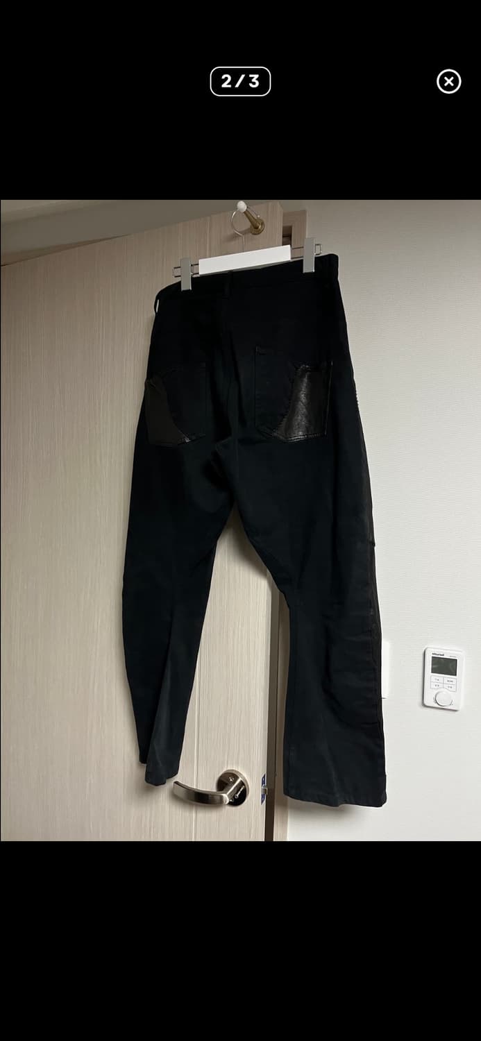 버튼플라이 레더 팬츠 상품이미지2