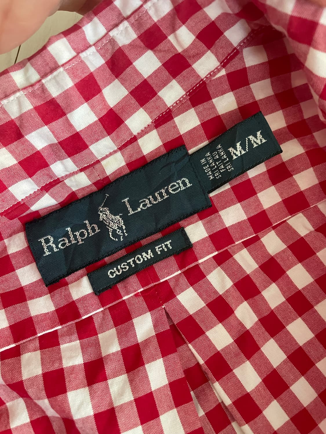 폴로 랄프로렌 깅엄체크 남방 M 상품이미지4