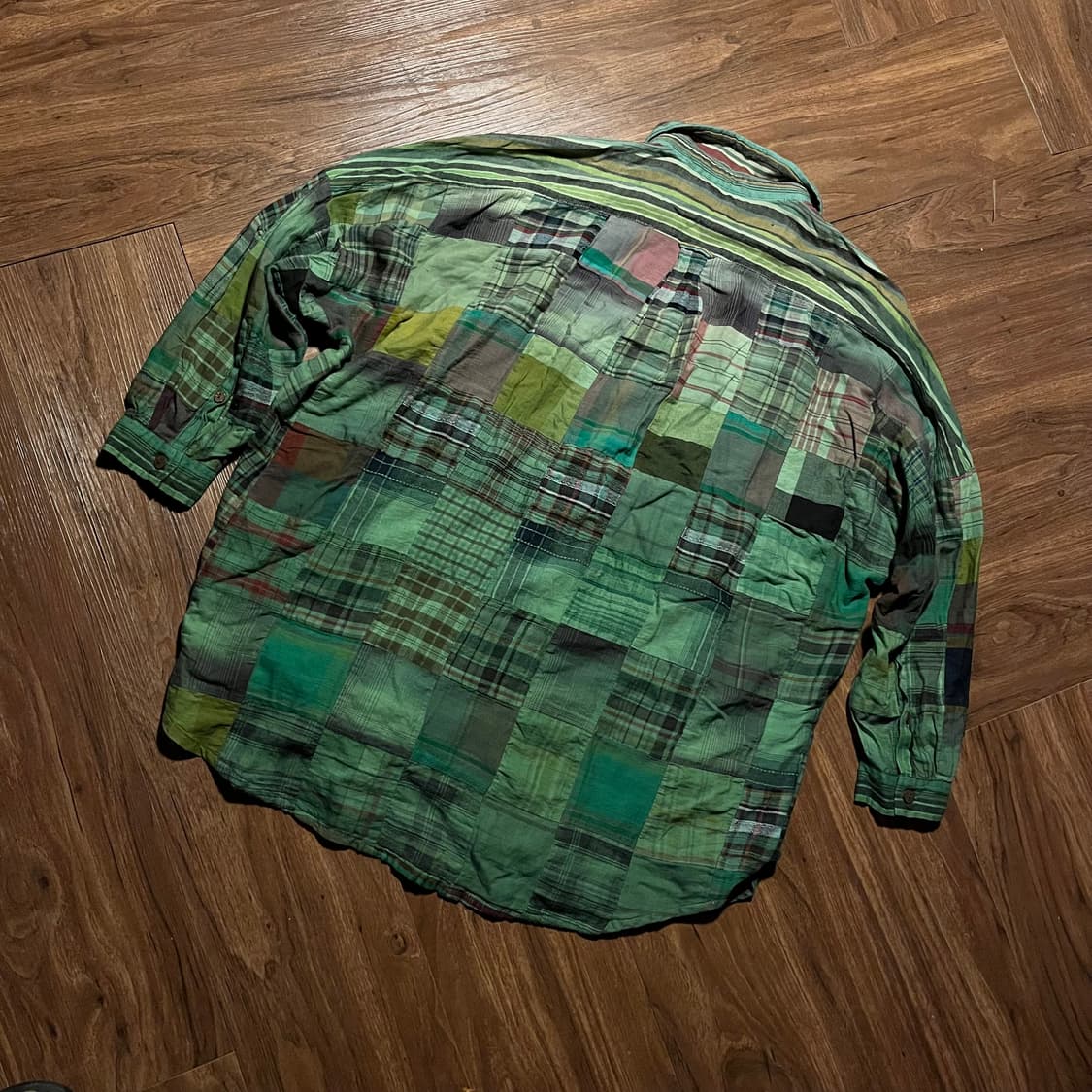 MALAIKA patchwork boro shirt 상품이미지2