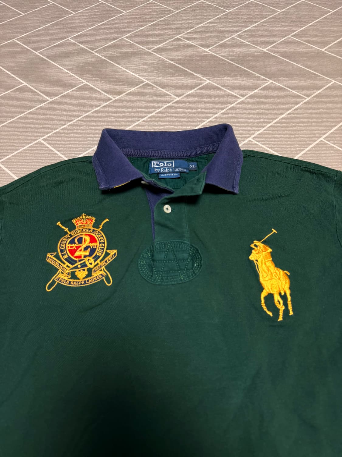 폴로 빅포니 긴팔 그린 럭비티 상품이미지3