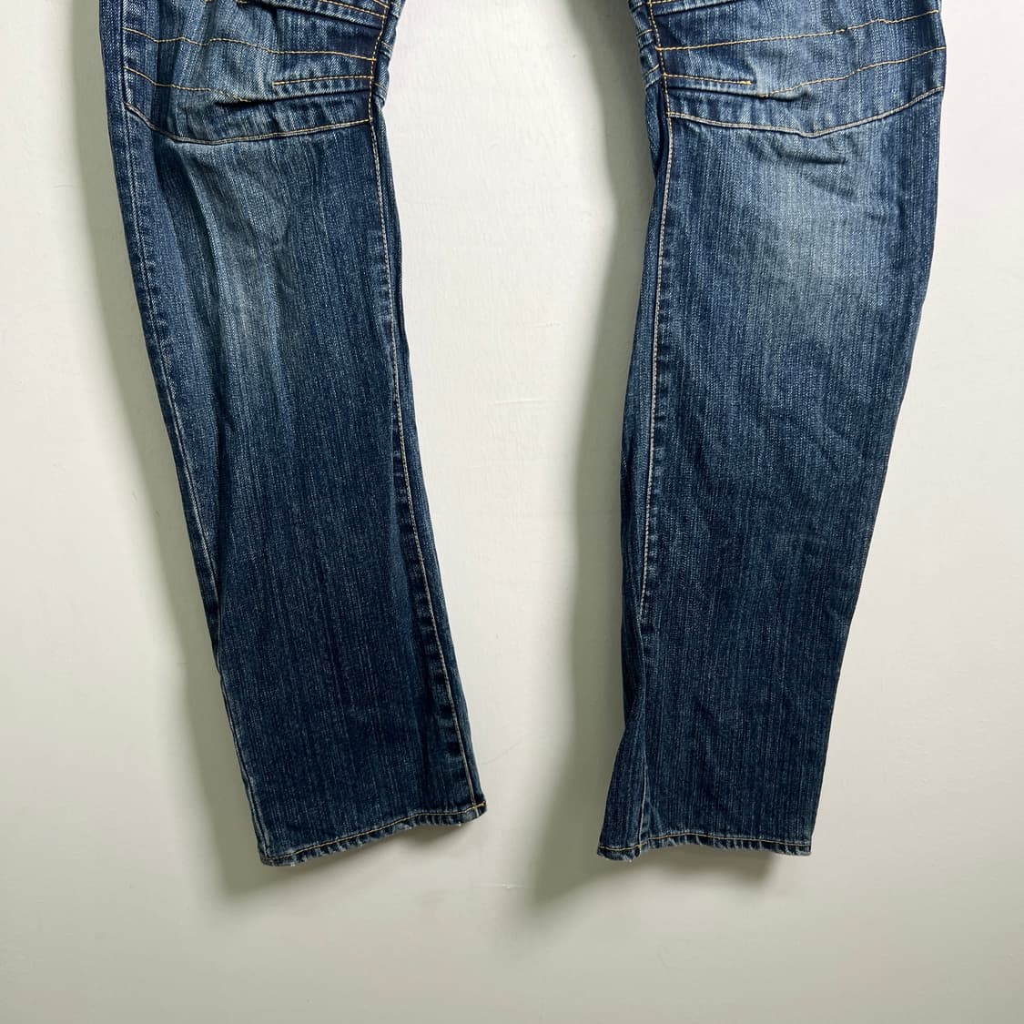 PPFM 더블 웨이스트 커브드 데님 팬츠 M 상품이미지5